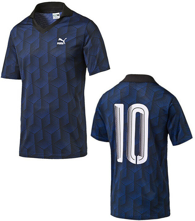 Puma Logo Mens Blue Football Shirt