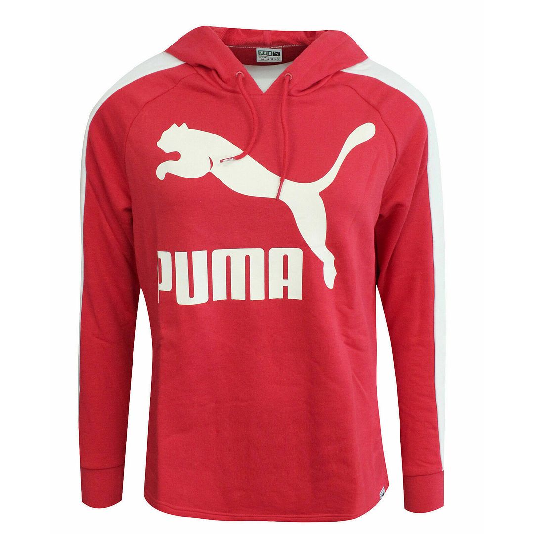 Puma Logo Womens Red Hoodie