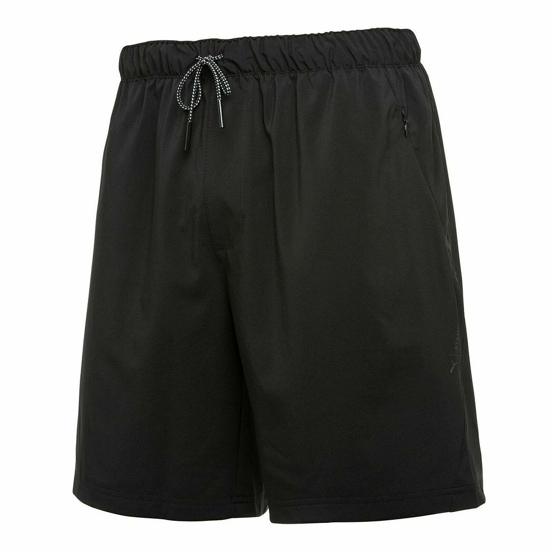 Puma x Stampd Stretch Waist Black Mens Shorts 572572 01