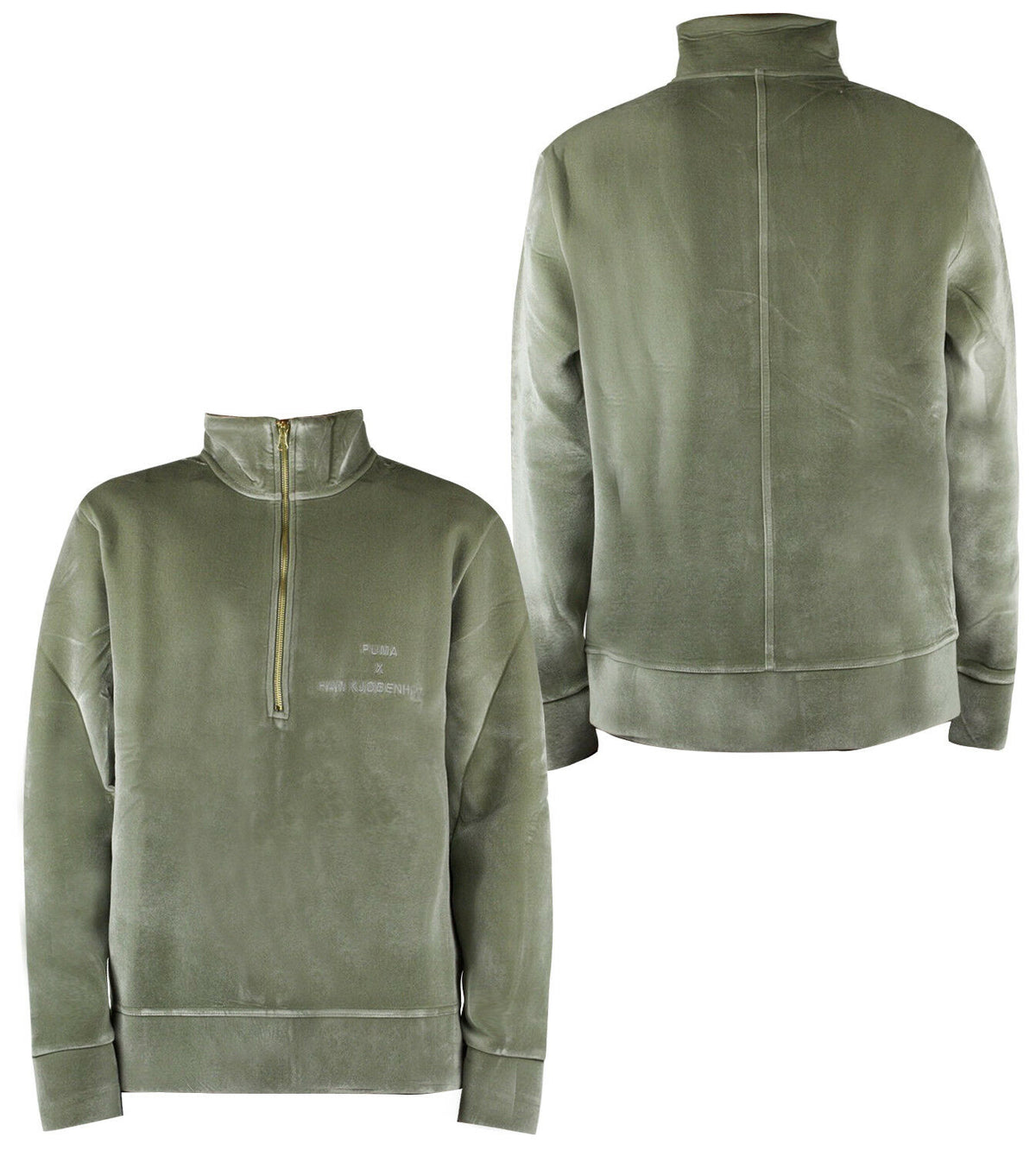 Puma x HAN KJÃ˜BENHAVN Mens Sweater Jacket Sweatshirt Slate Green 574021 68 Y35A