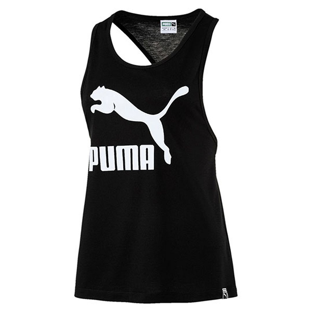 Puma Logo Womens Black Vest