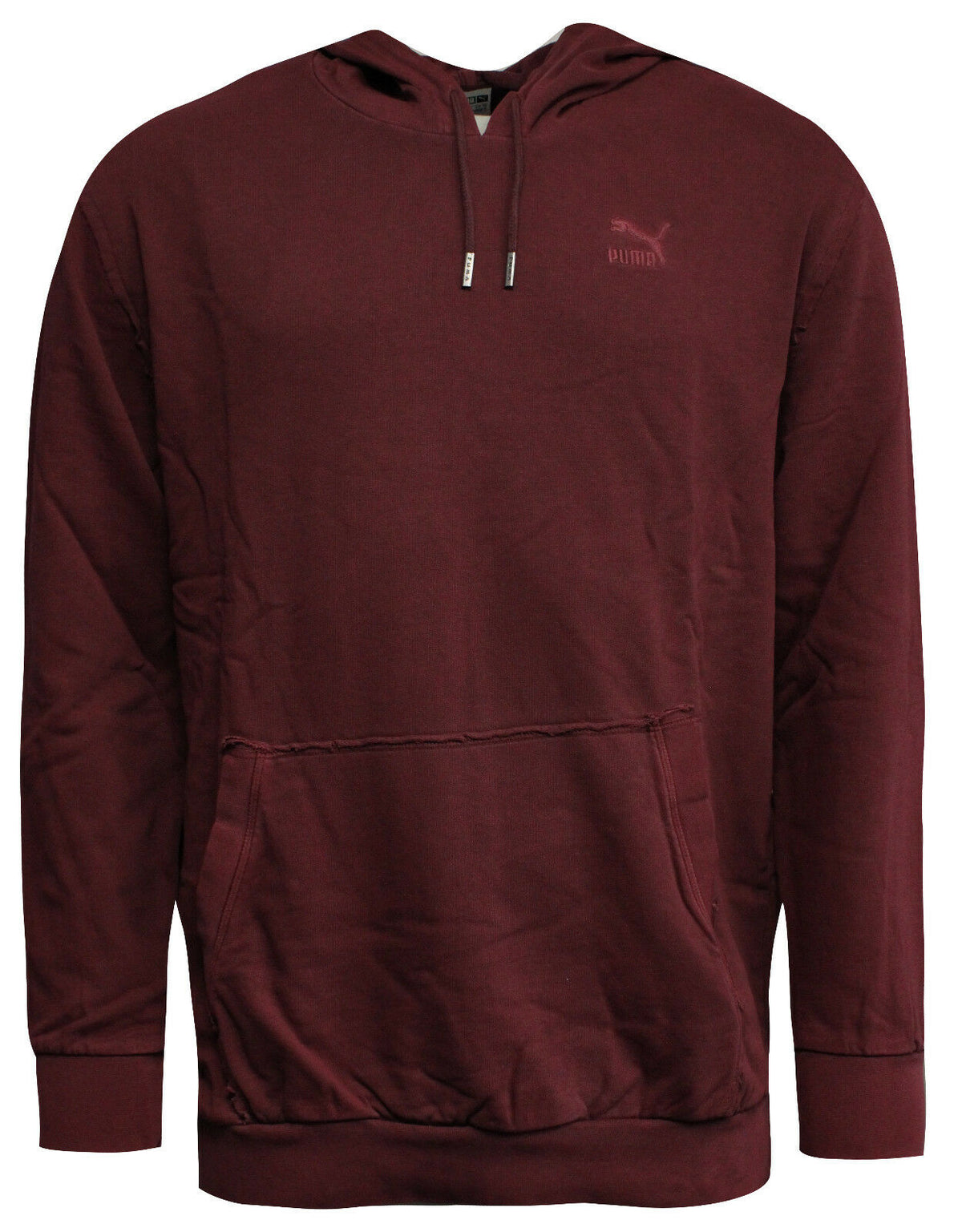 Puma Distressed Mens Wine Hoodie