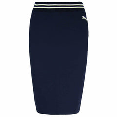 Puma x Rihanna Fenty Varsity Pencil Medium Skirt Navy Womens 576050 02