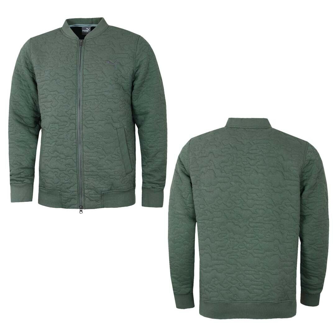 Puma Laurel Wreath Mens Green Bomber Jacket