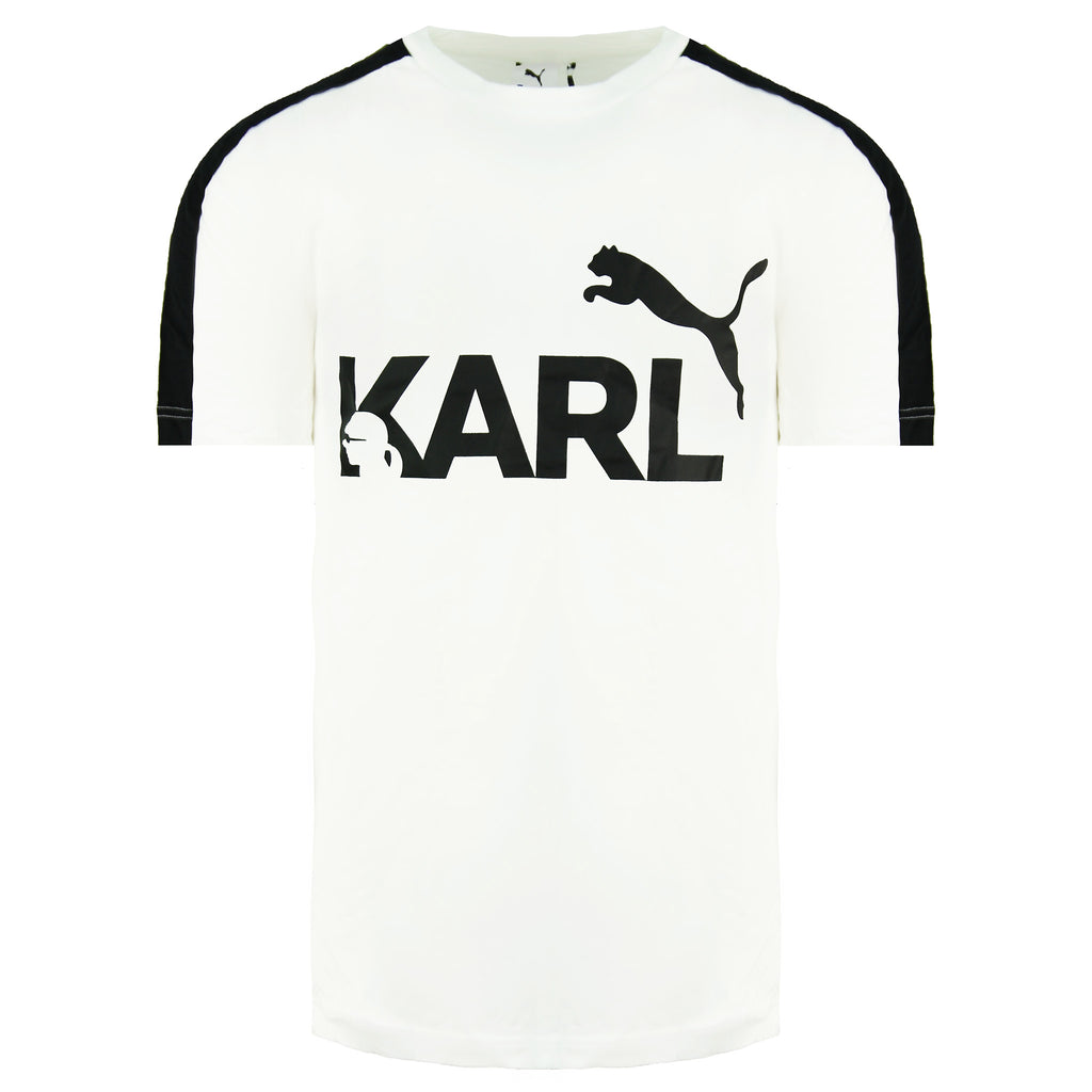 Puma x Karl Lagerfeld Tee Short Sleeve Crew Neck White Mens T-Shirt 576961 02