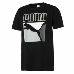 Puma Graphic Logo Short Sleeve Crew Neck Black Mens T-Shirt 578157 01