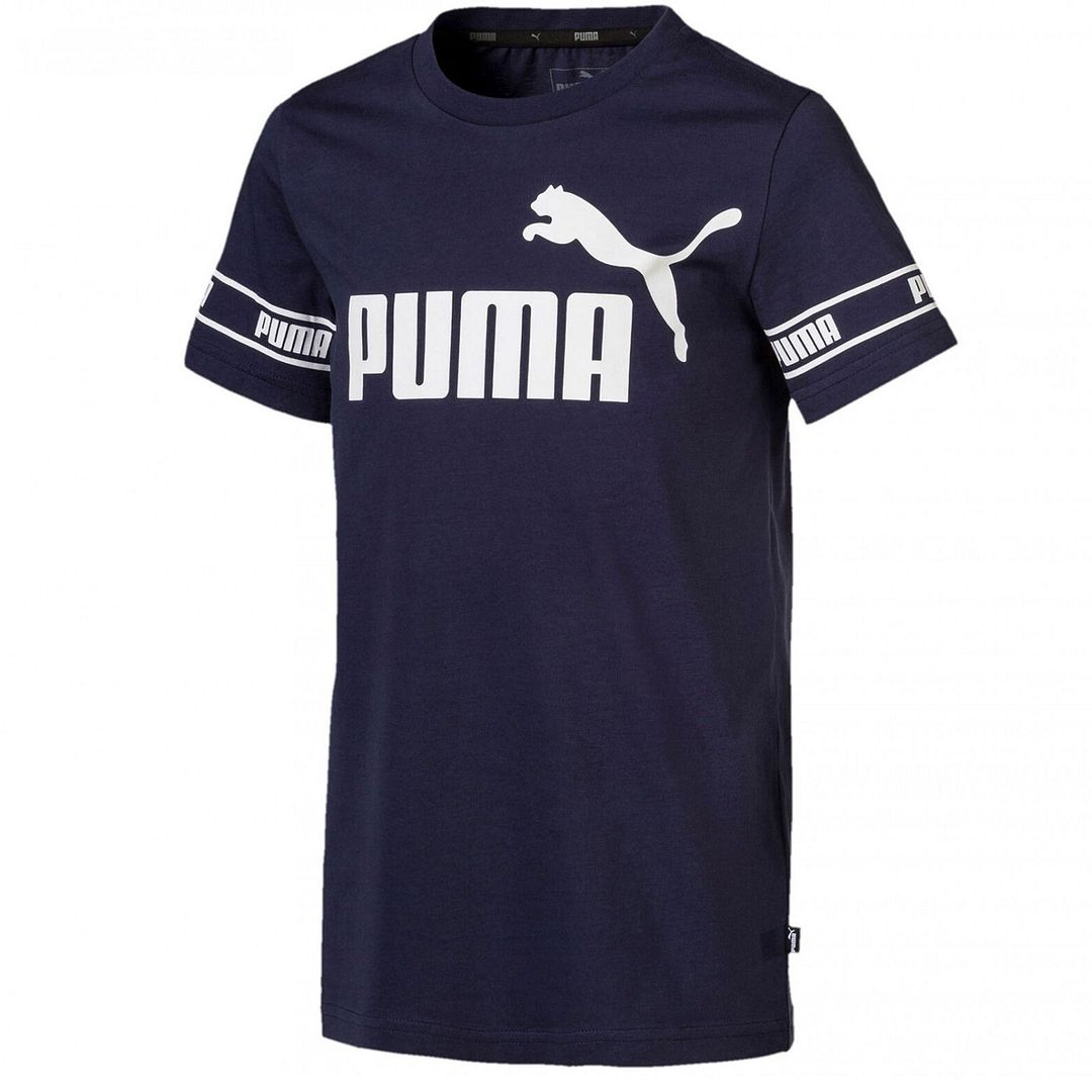 Puma Logo Kids Navy T-Shirt