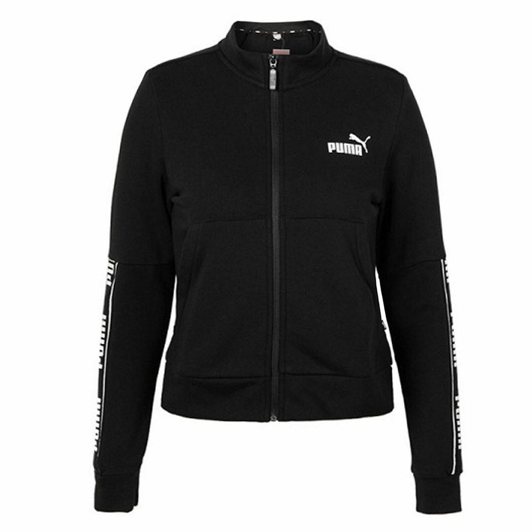 Puma Logo Womens Black Track Jacket