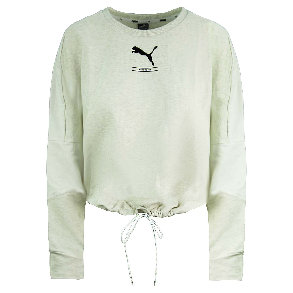 Puma Relaxed Fit Nu-tility Womens White Sweatshirt