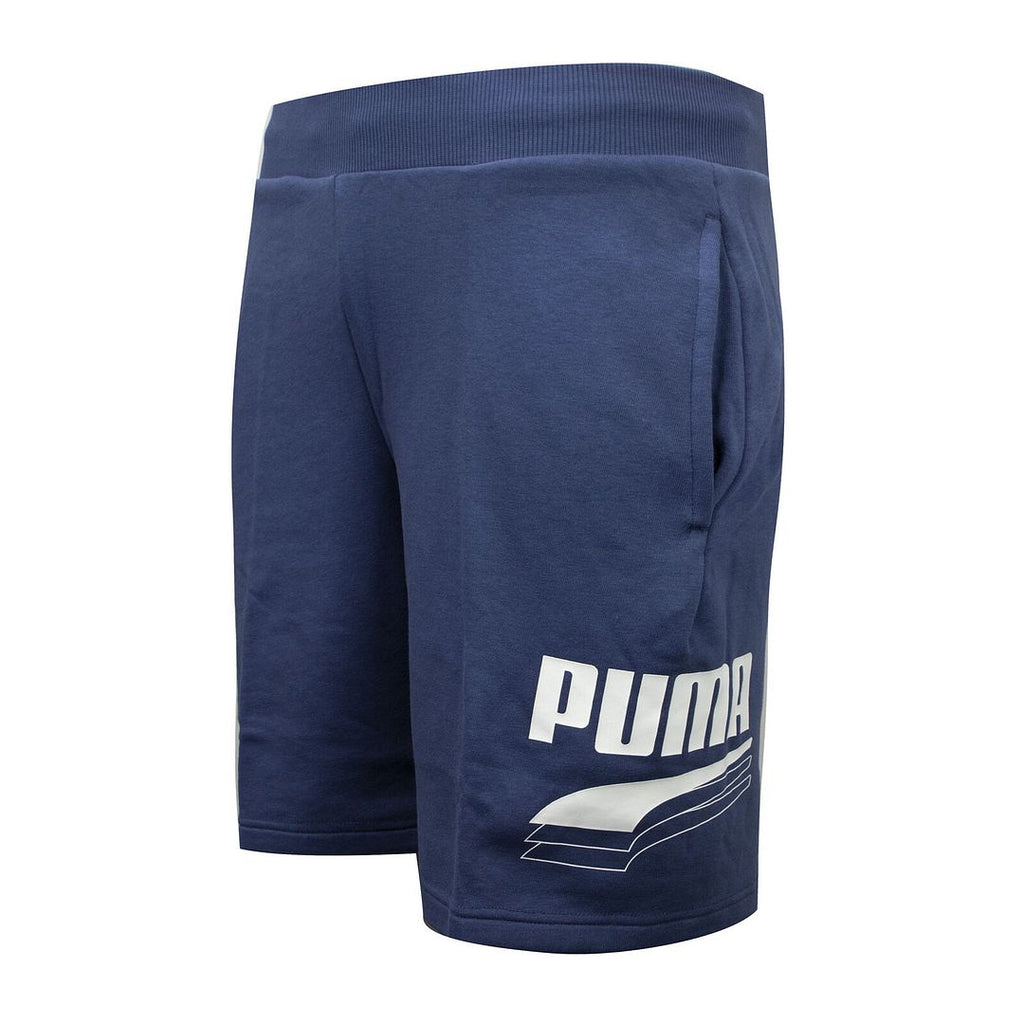 Puma Rebel Bold Stretch Waist Bottoms Navy Blue Mens 9" Shorts 582771 43