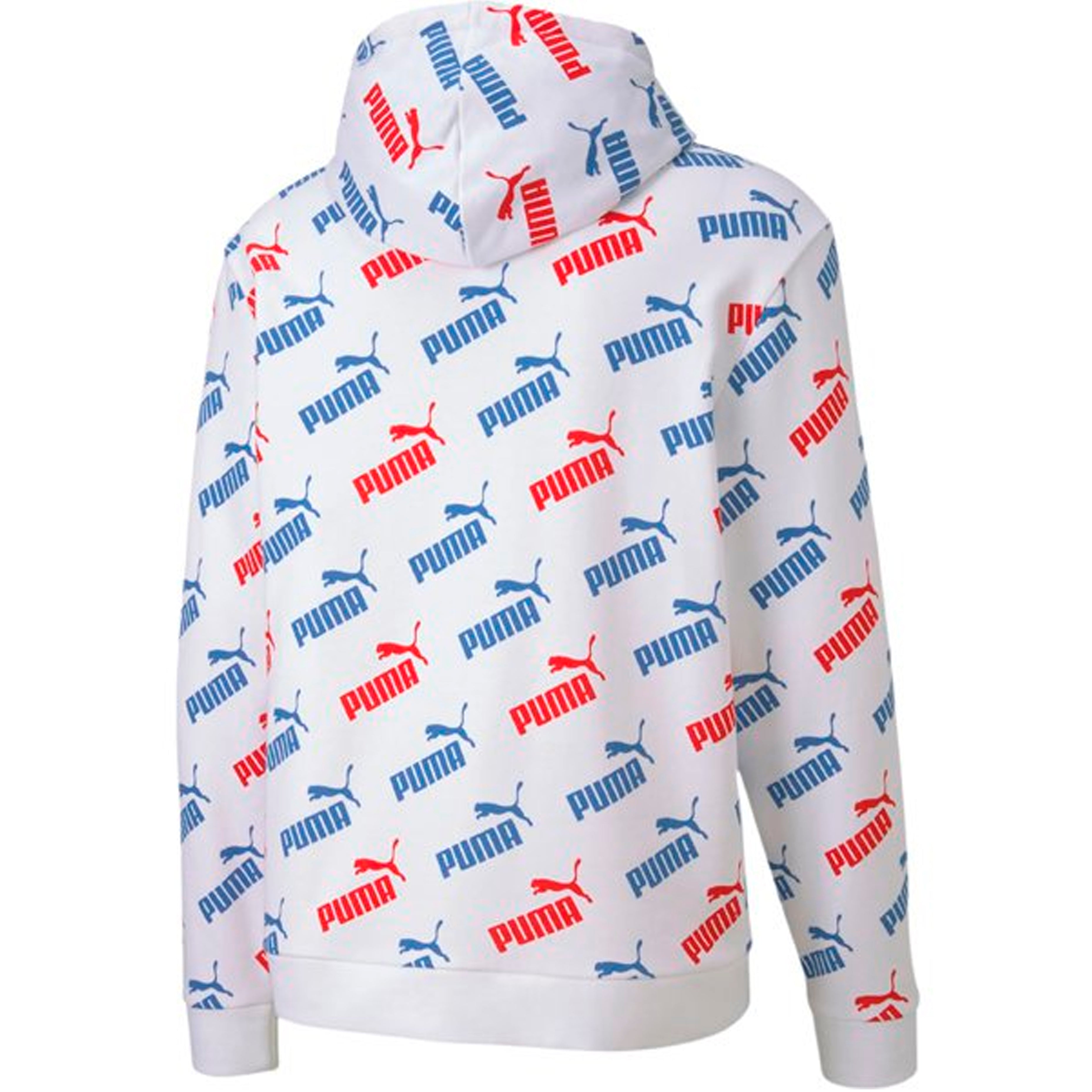 Puma AOP Mens White Hoodie