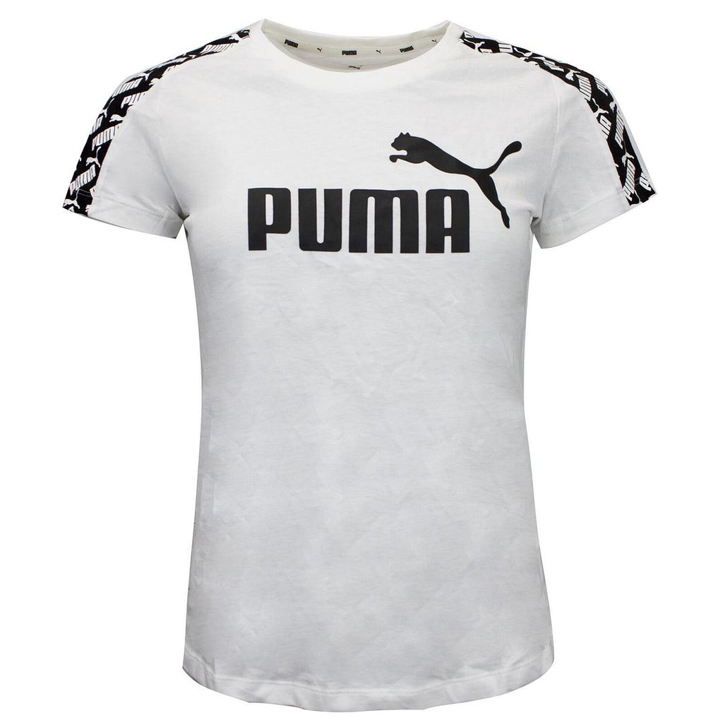 Puma Logo Womens White T-Shirt