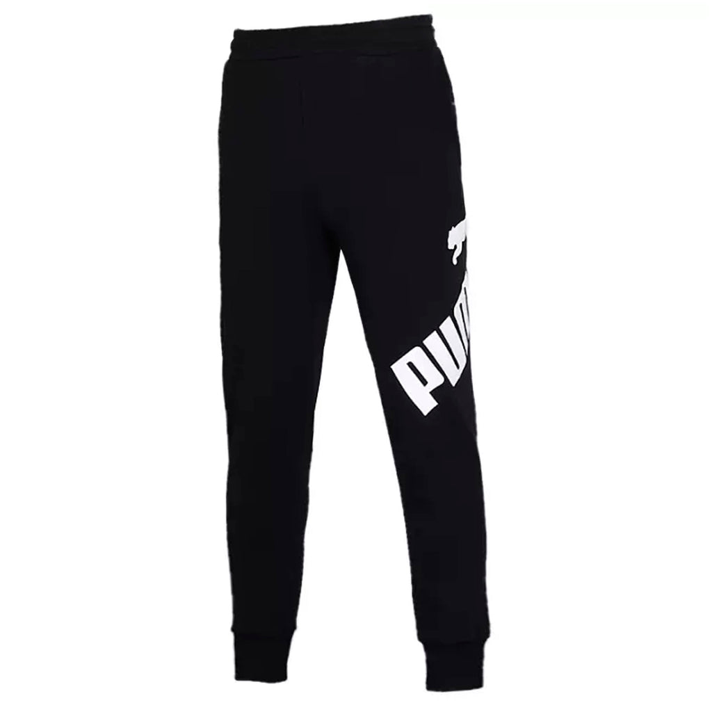 Puma Mens Big Logo Track Pants Casual Gym Joggers Black 582875 01