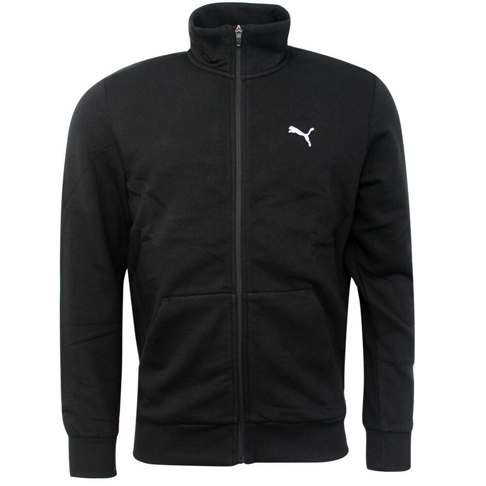 Puma Essential Full Zip Sweatshirt Mens Long Sleeve Jumper Black 591642 01 A18E