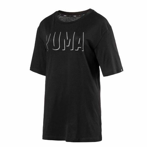 Puma Fusion Elongated Womens Black T-Shirt