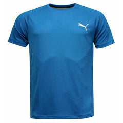 Puma DryCell UV Block Short Sleeve Crew Neck Blue Mens T-Shirt 592769 17