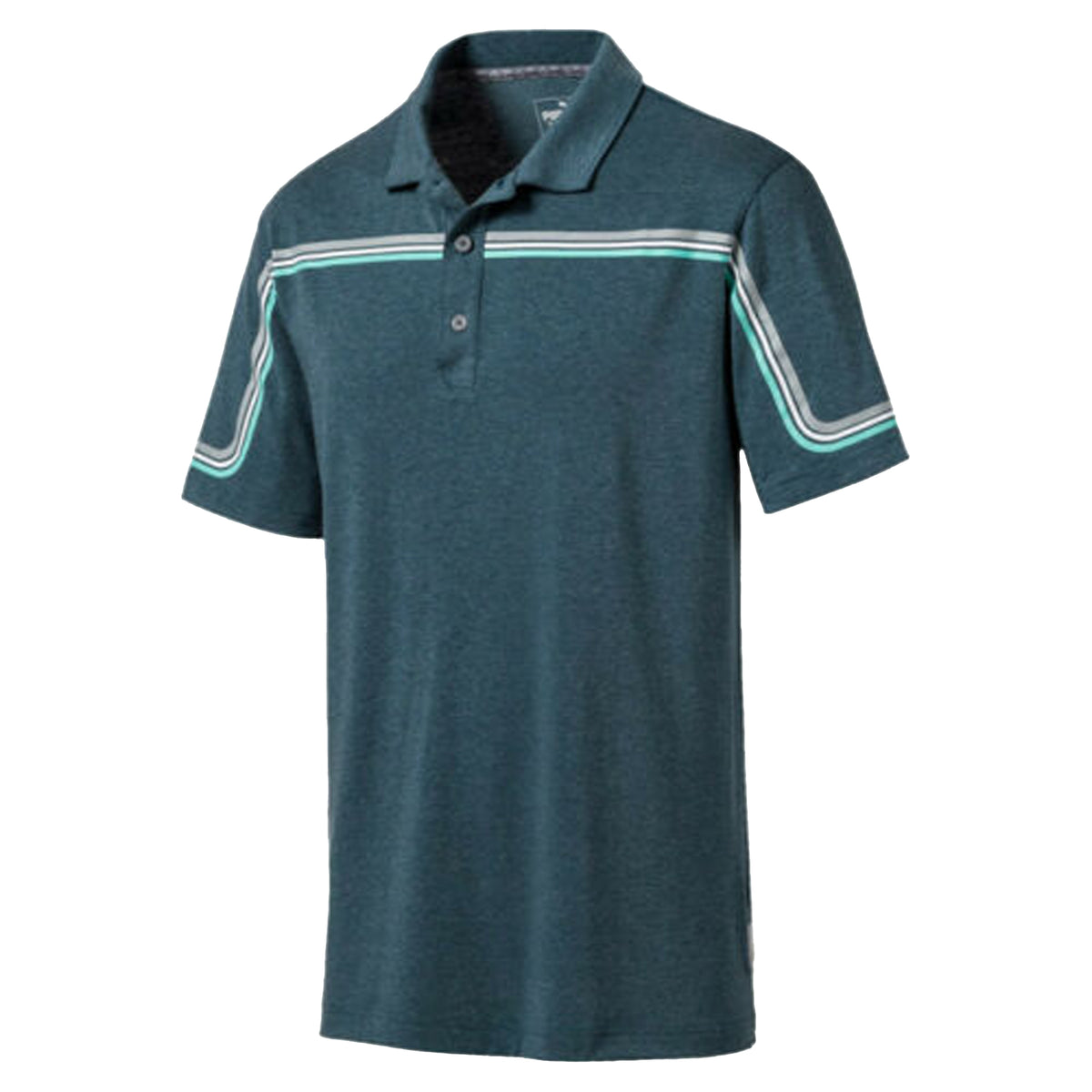 Puma Performance Fit Mens Green Polo Shirt