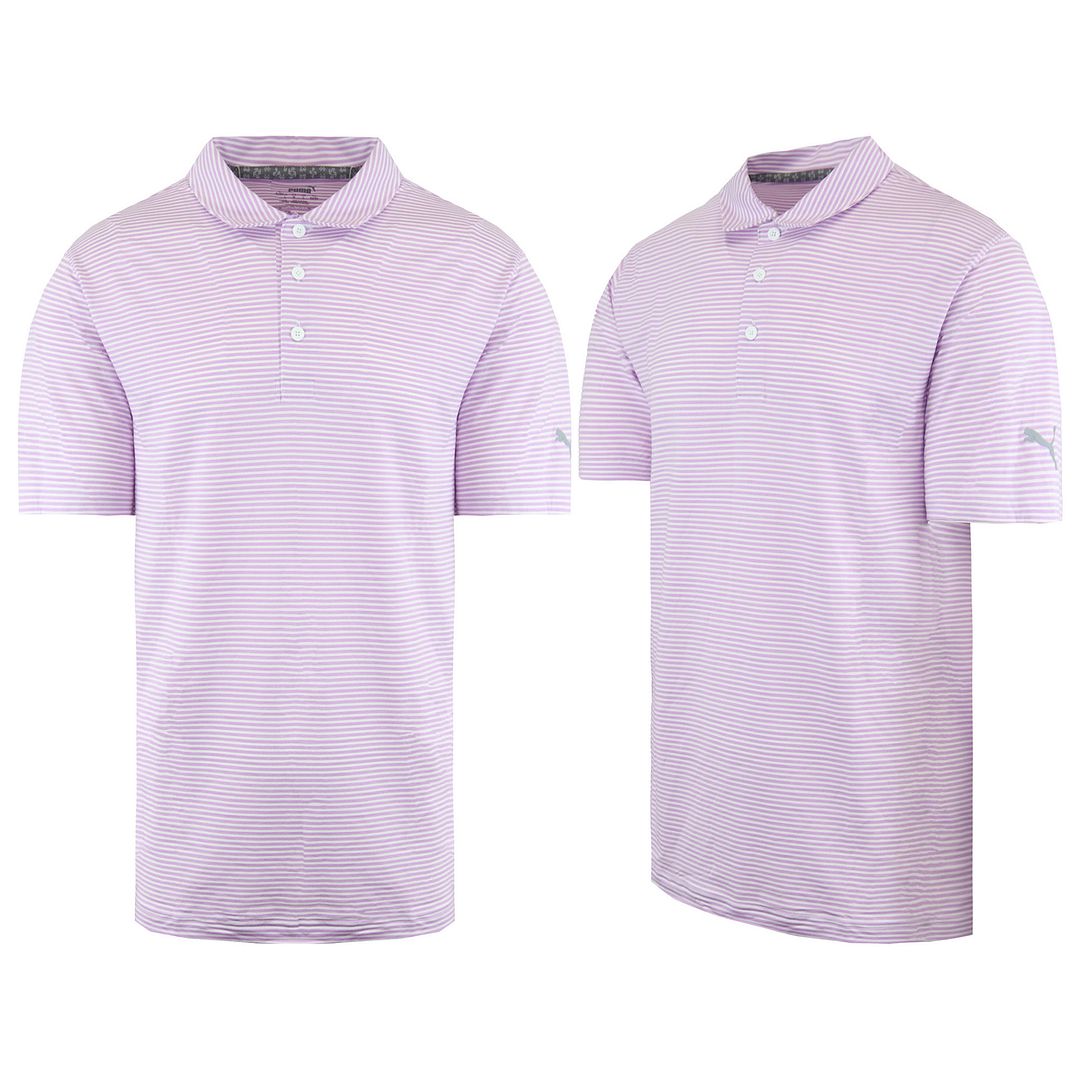 Puma DryCell Mens Pink Caddle Polo Shirt