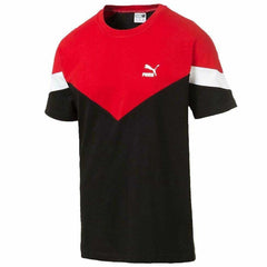 Puma Iconic MCS Mens Black/Red T-Shirt