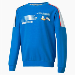 Puma x Sega Boys Sonic Sweatshirt Blue Graphic Character Jumper 596313 41