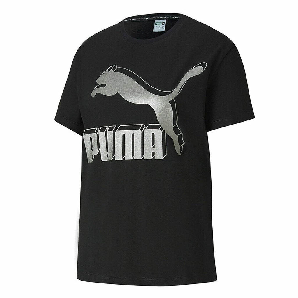 Puma Logo Womens Black T-Shirt