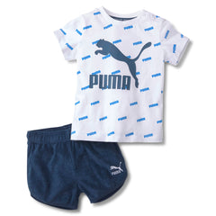 Puma Minicats Prime Infants Set Shorts T-Shirt Co Ord Outfit 596514 43