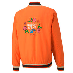 Puma x Randomevent Bomber Graphic Logo Jacket Orange 596661 40