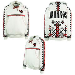 Puma x Jahnkoy Graphic Pullover Long Sleeve White Mens Hoodie 596680 02