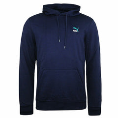 Puma Logo Mens Navy Hoodie