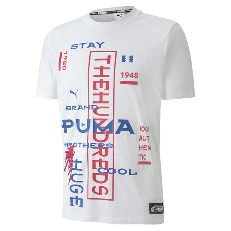 Puma x The Hundreds Mens White Regular Fit T-Shirt