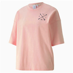 Puma x Selena Gomez Womens Pink Oversized T-Shirt