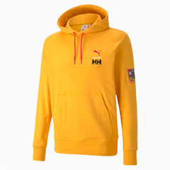 Puma x Helly Hansen Yellow Hooded Mens Graphic Logo Jumper 597149 89