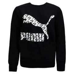 Puma Logo Mens Black Sweater