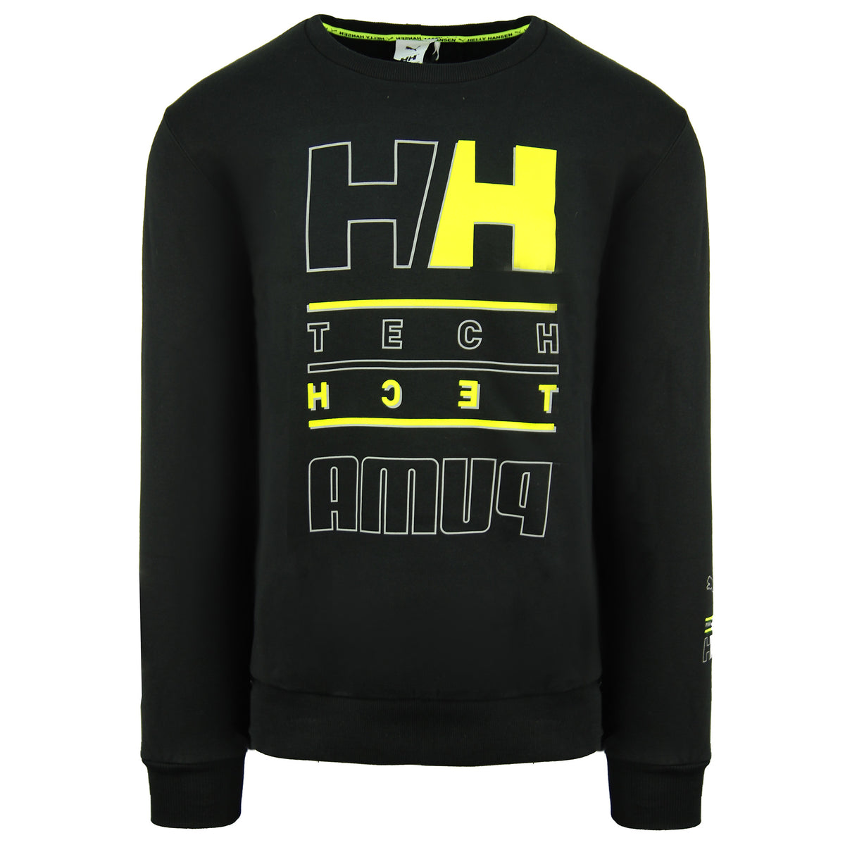 Puma x Helly Hansen Mens Black Graphic Sweatshirt