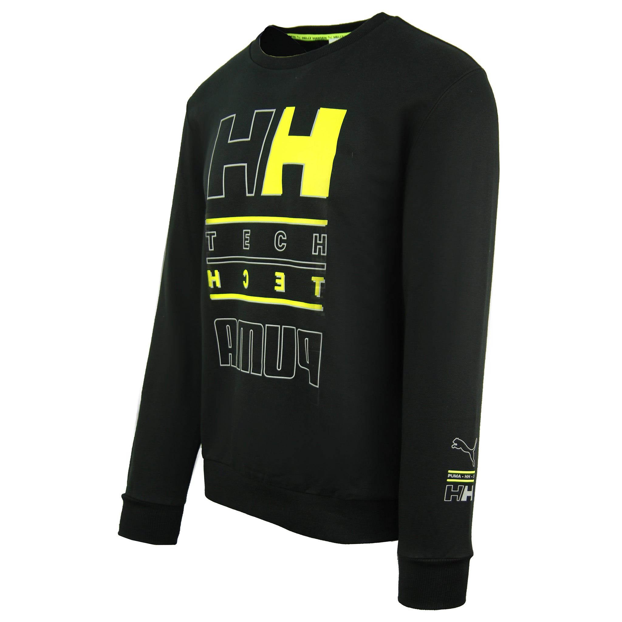 Puma x Helly Hansen Mens Black Graphic Sweatshirt