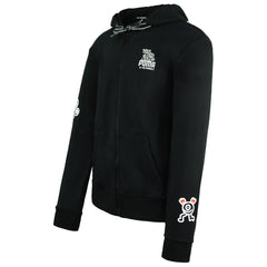 Puma x Mr. Doodle Long Sleeve Zip Up Black Mens Hooded Jumper 598681 01