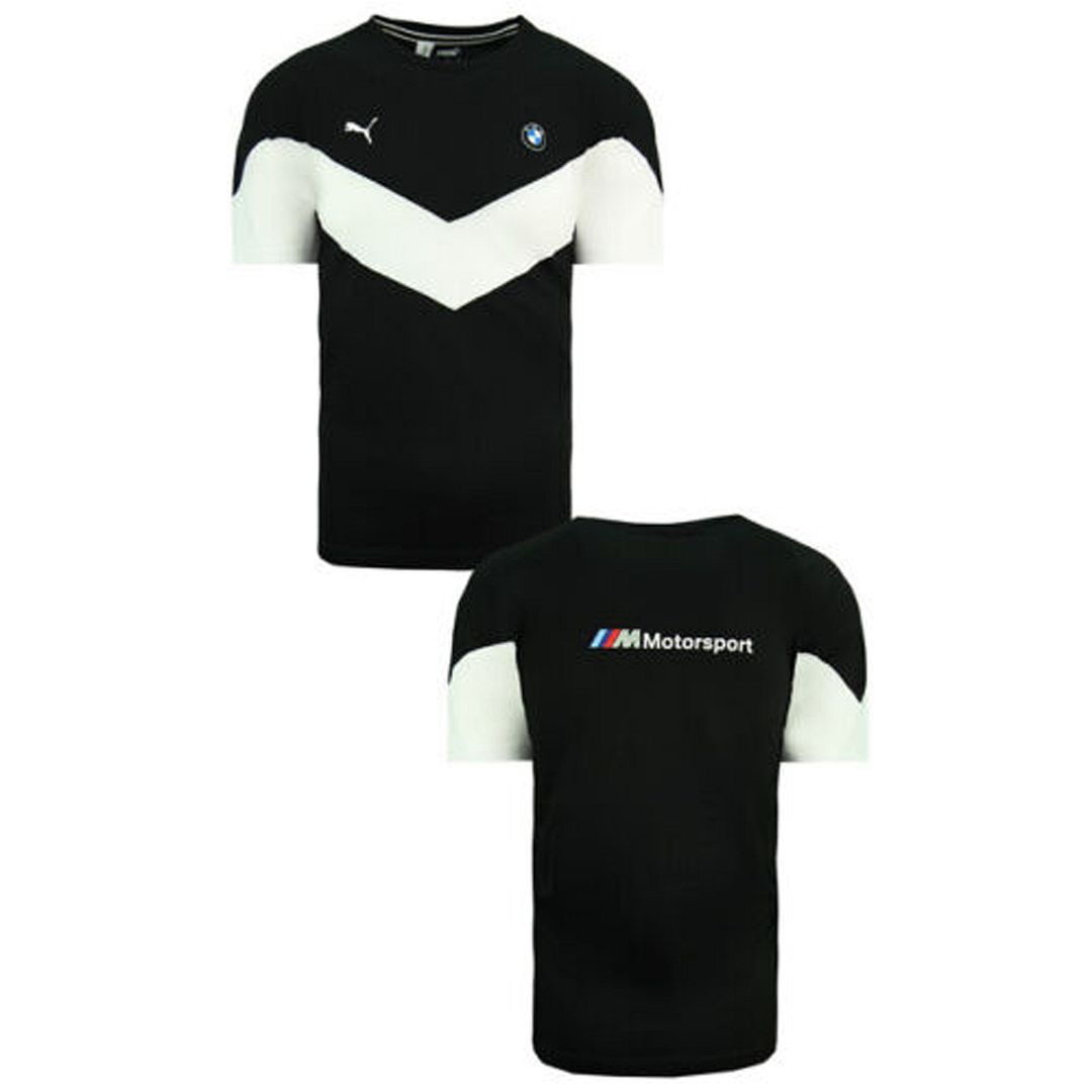 Puma x BMW Motorsport Short Sleeve Crew Neck Black White Mens T-Shirt 599505 01