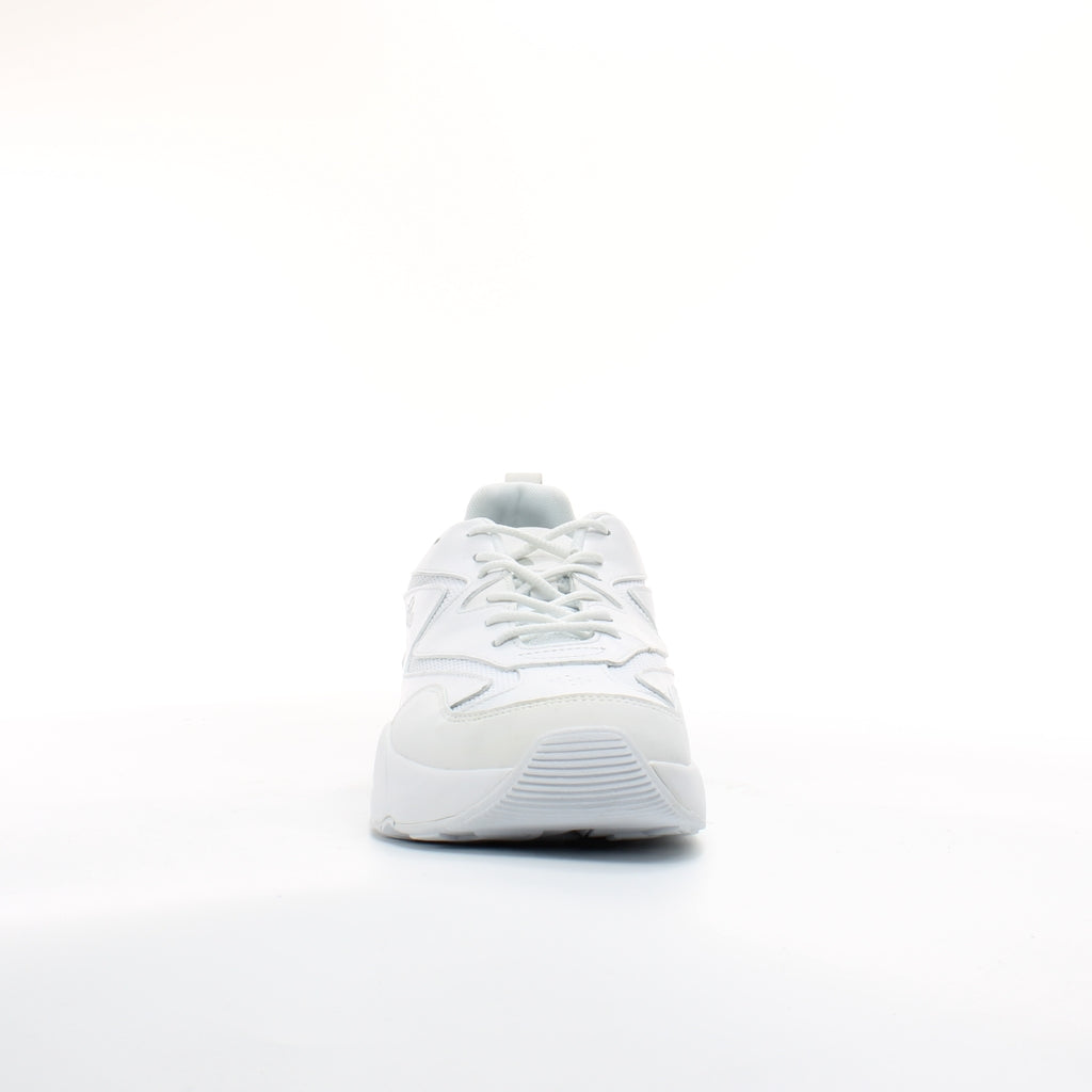 Ellesse Indus AF White Leather Womens Lace Up Trainers 6-13877