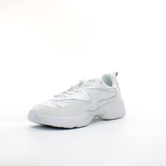 Ellesse Indus AF White Leather Womens Lace Up Trainers 6-13877