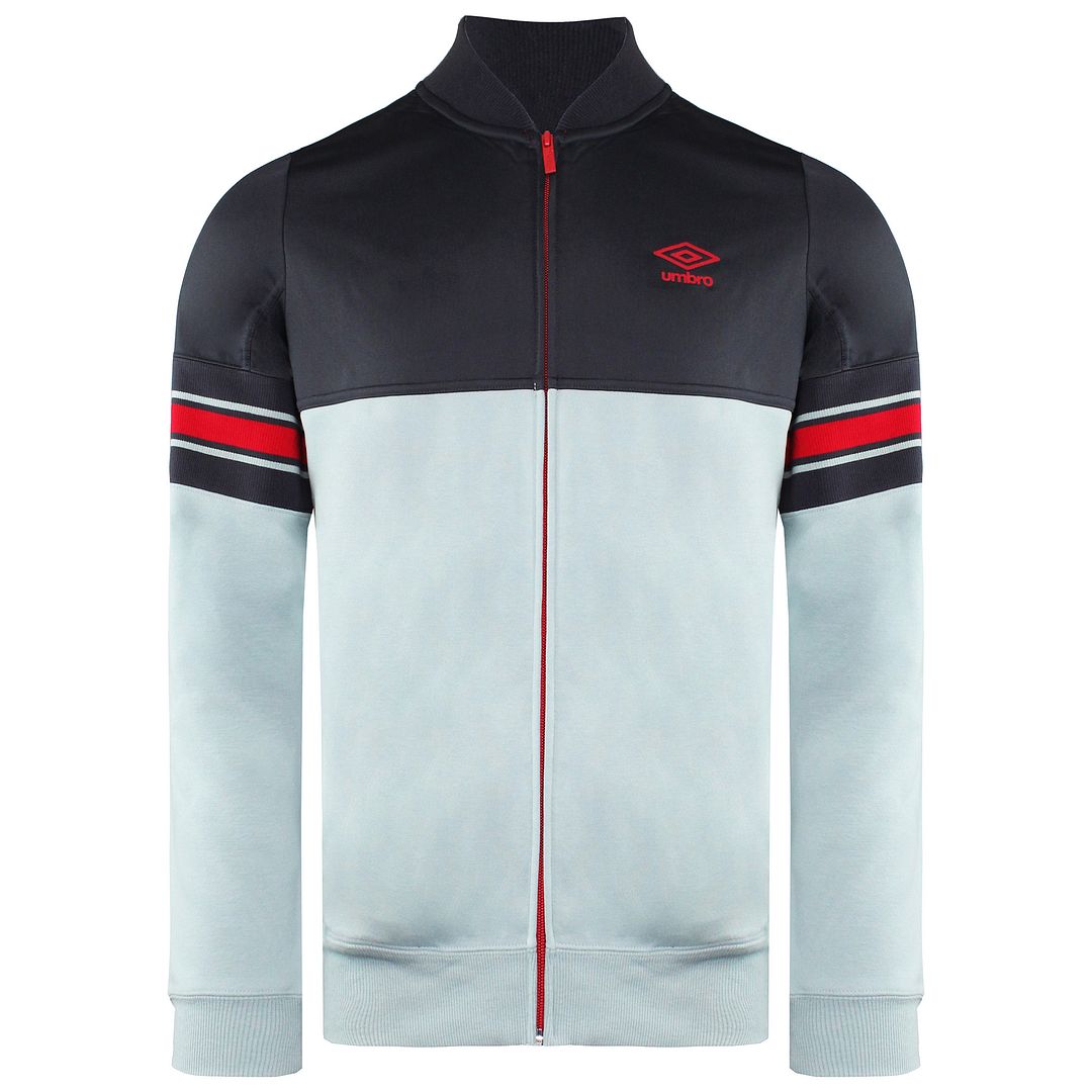 Umbro Graphic Mens Grey/Blue Track Jacket