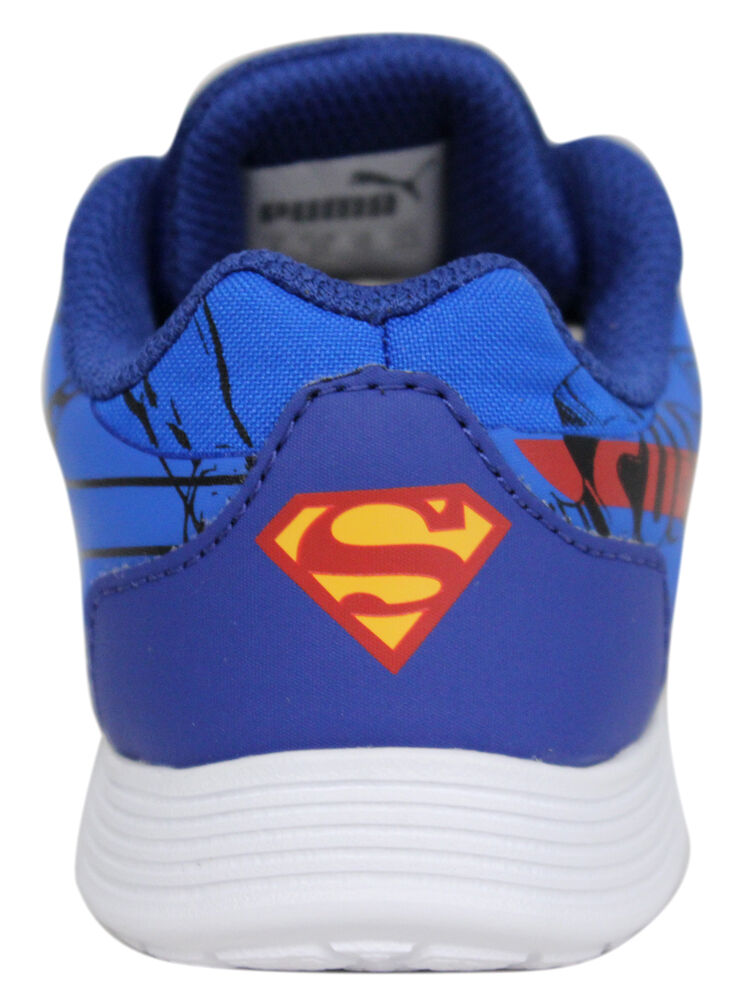 Puma STTrainerEvo SupermanAC Inf Kids Lace Up Blue Trainers 362242 01 U61