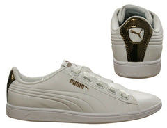 Puma Vikky Ribbon SL Metallic Womens White Trainers