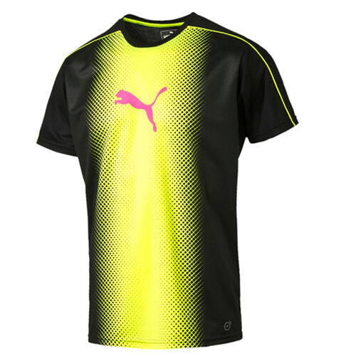 Puma IT evo TRG Mens Black/Yellow T-Shirt