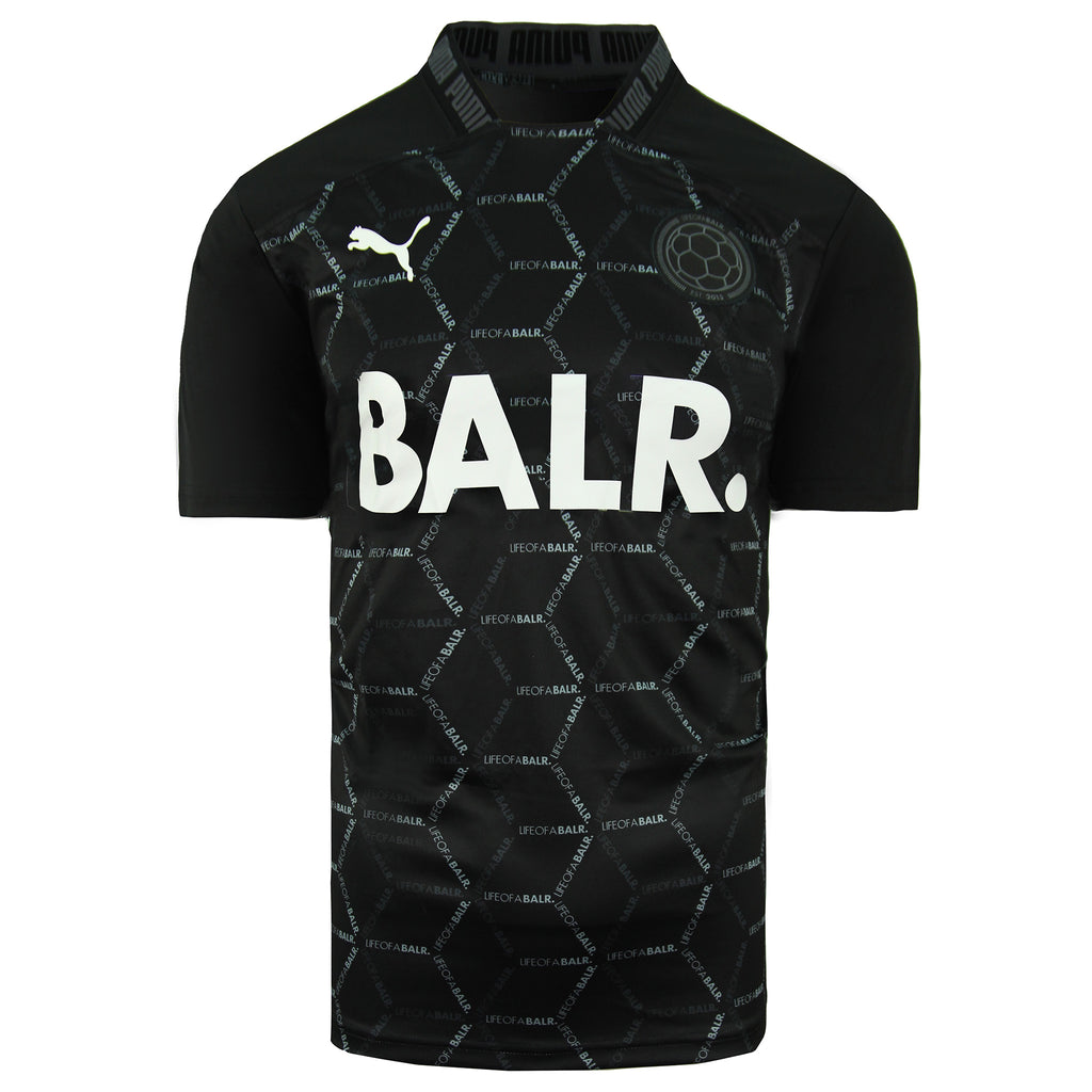 Puma x Balr Match Shirt DryCell Short Sleeve Black Mens Football T-Shirt 656706 01