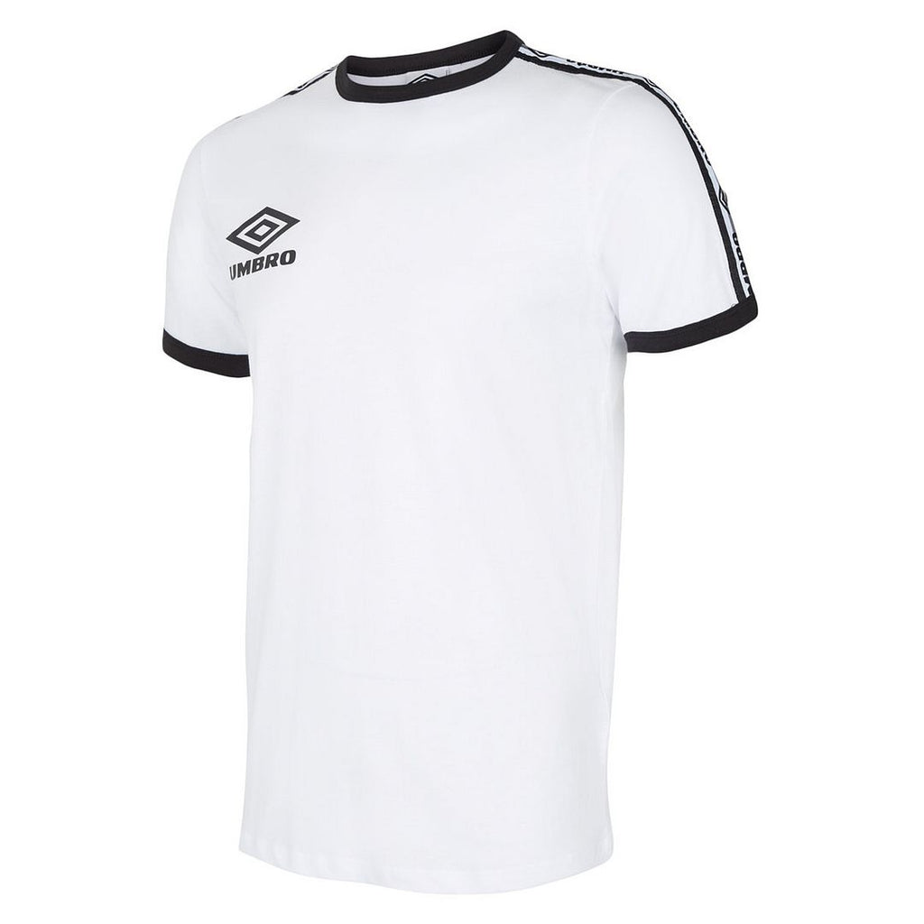 Umbro Short Sleeve Crew Neck White Mens Ringer T-Shirt 65801U 13U