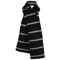 Eden Park Paris Striped Mens Black/Grey Scarf