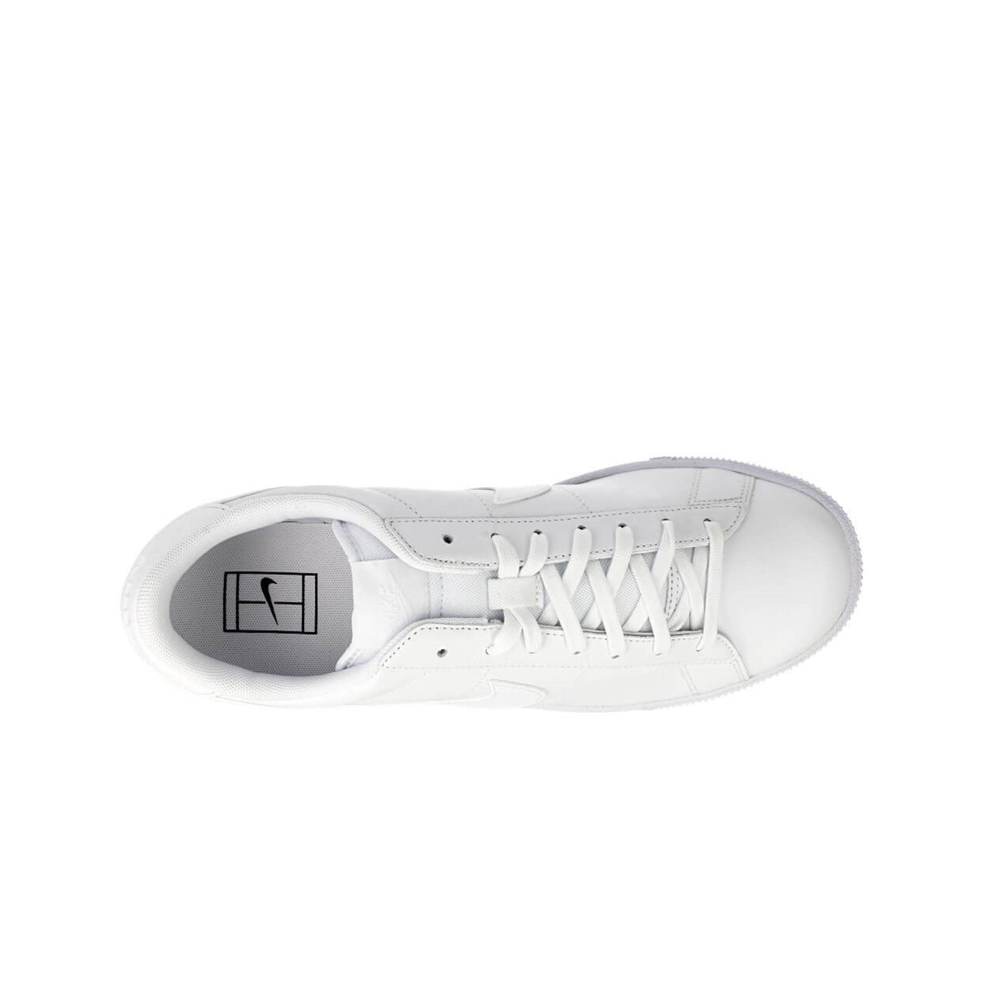 Nike Tennis Classic CS Lace Up White Smooth Leather Mens Trainers 683613 104