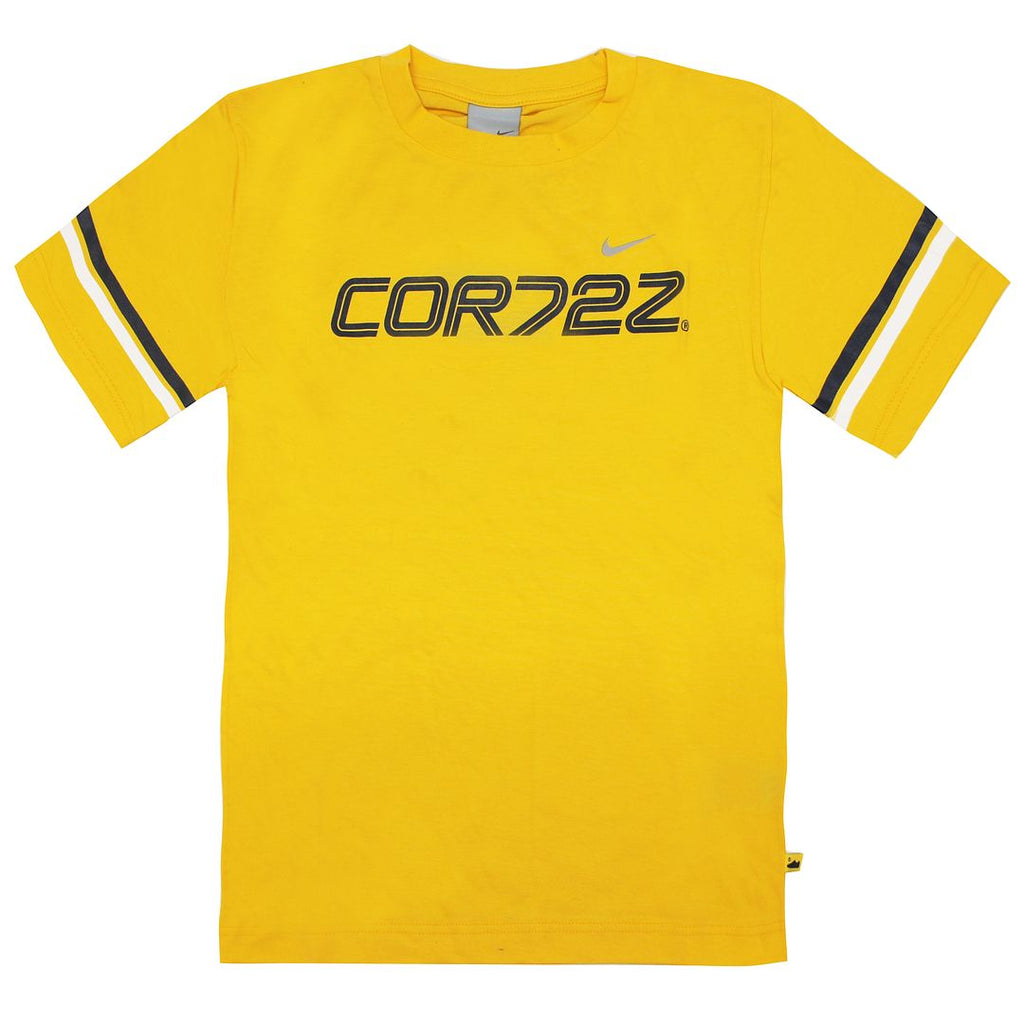 Nike Boys Cortez T-Shirt Graphic Yellow Top 692652 703