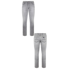 Armani Jeans J06 Slim Fit Mens Light Grey Denim