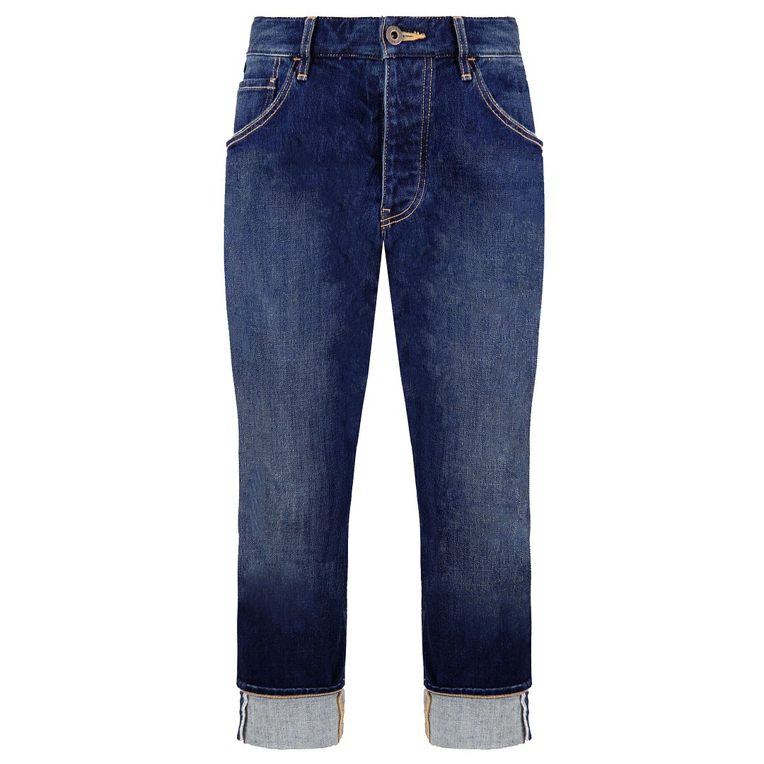 Armani Jeans Loose Fit Mens Navy Denim